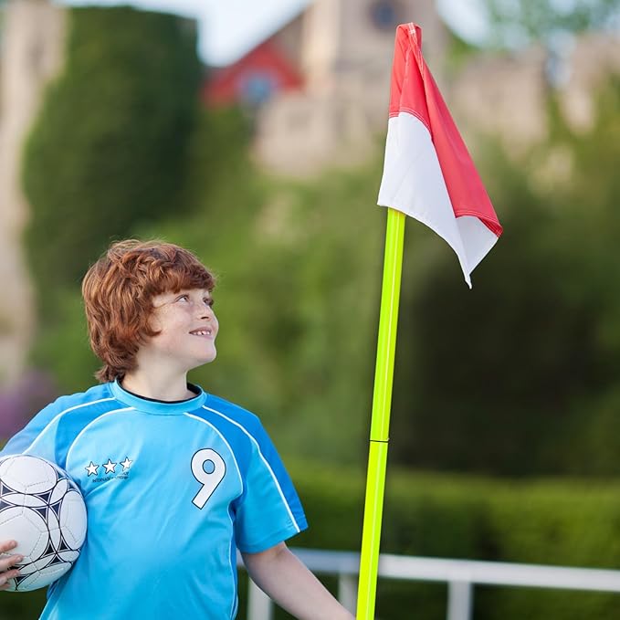 Lenwen 12 Pcs Soccer Training Poles Agility Poles