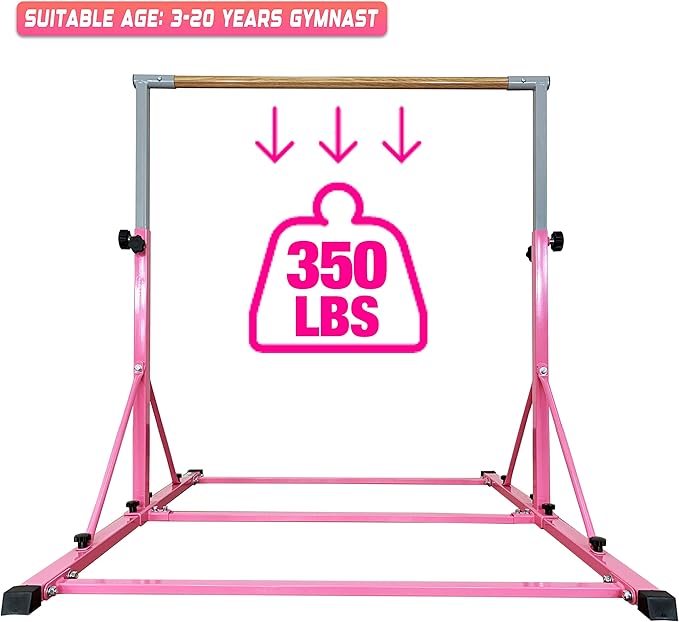 Gymnastic Bar For Kids and Teenage Ages 3-25 5 FT 6 FT 5 FT 6 FT