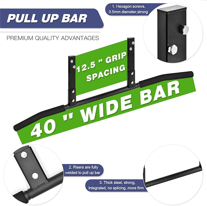 ATENTO Pull Up Bar 40'' Wide,