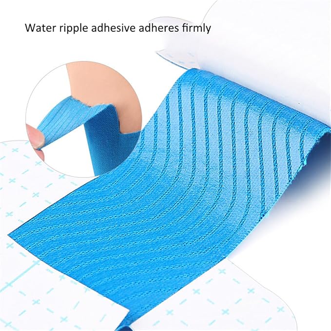 Precut Kinesiology Tape for Achilles Tendon, 12 Pcs Elastic Athletic Tape Leg Support Muscle Tape Patches, Waterproof Kinesiology Recovery Tape Precut Strips Latex-Free Sports Tape for Muscle Support