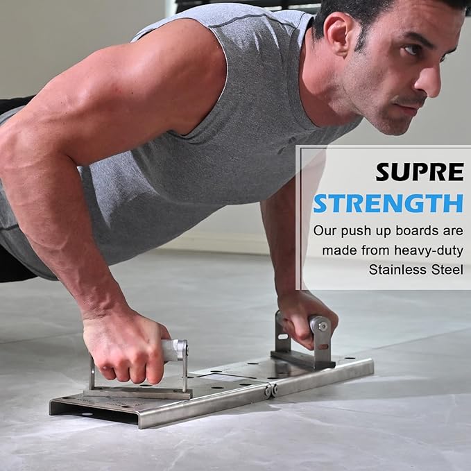 Push Up Board Full Metal Multi Functional Heavy Duty pushup board Pectoral Muscle Arm Exercise Professional Equipment Home Gym Equipment, Best Choice for Fitness Professionals Gift