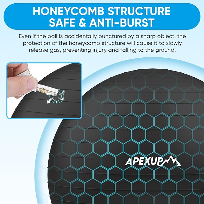 APEXUP Yoga Ball Exercise Ball