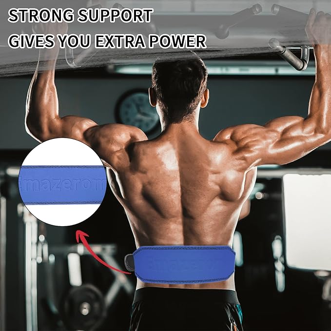 Leather Weight Lifting Belt for Men and Women