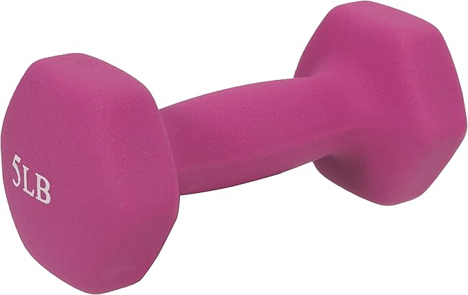 Sunny Health & Fitness Neoprene Coated Hex Shaped 2LB, 5LB, 5LB, 8LB, 8LB, 10LB 10LB
