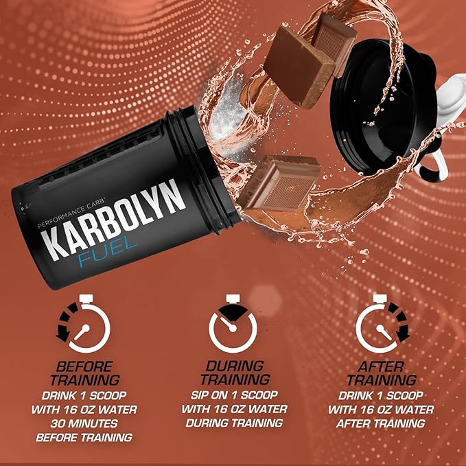 EFX Sports Karbolyn Fuel | Fast-Absorbing Carbohydrate Powder | Carb Load, Sustained Energy, Quick Recovery | Stimulant Free | 36 Servings (Chocolate Overload)