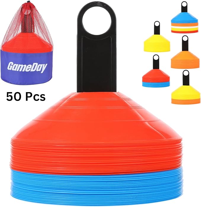 Soccer Disc Cones – Set of 50 Agility