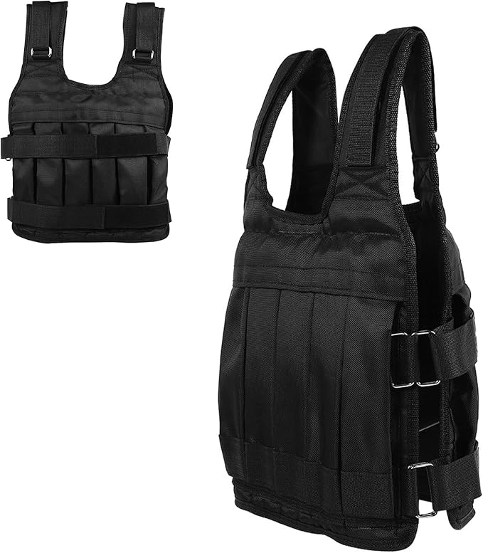 Weighted Vest, To Fit Large Big Guy Weighted Vests, Oxford Cloth Heavy Duty 50KG Weighted Vest Strength Training Jacket for Workout Fitness