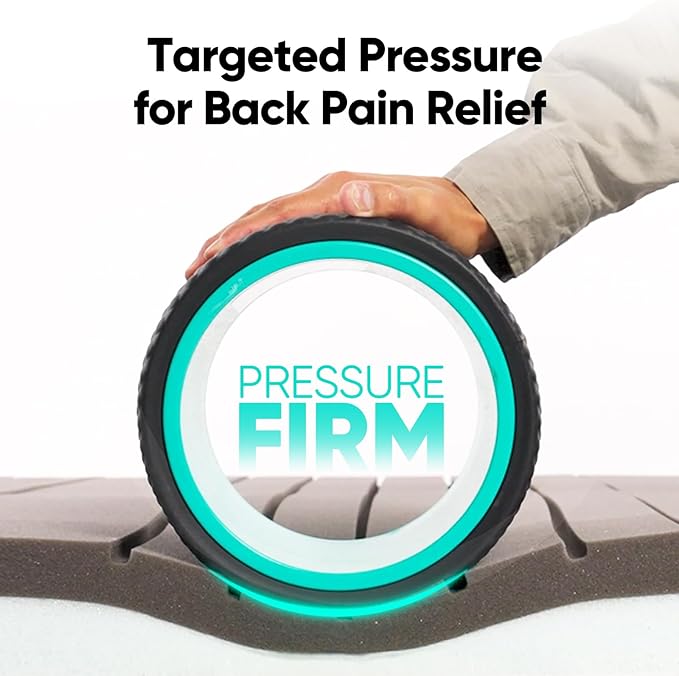 FitBeast Back Roller - Deep Tissue Massage Wheel, Yoga Wheel & Back Stretcher for Pain Relief