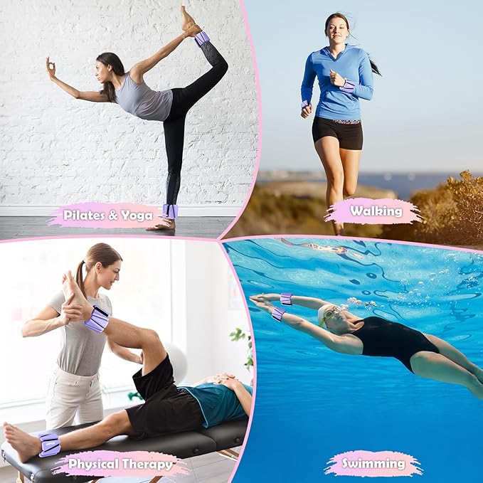 Wrist Ankle Weights for Women Set of 2 2 lbs/4 lbs/4 lbs