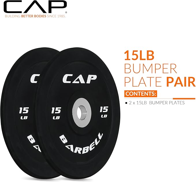 CAP Barbell Rubber Olympic Bumper Plate