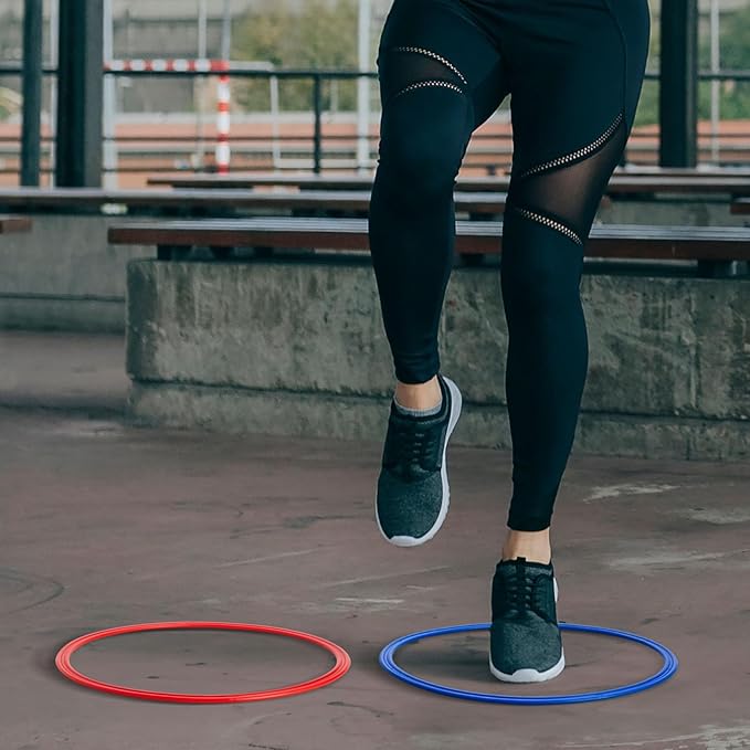Juvale 24 Pack Agility and Speed Training Rings (15.75 Inches)