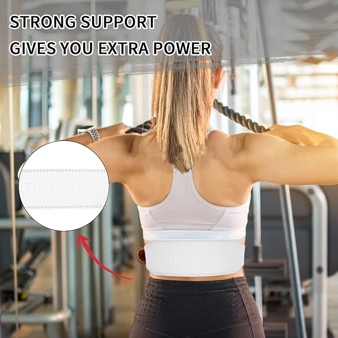 Leather Weight Lifting Belt for Men and Women
