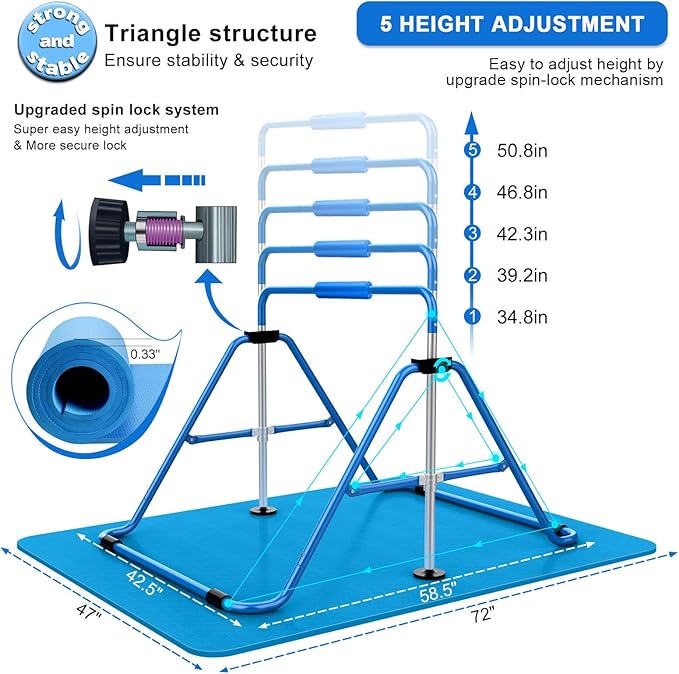 Tepemccu Expandable Gymnastics Bars