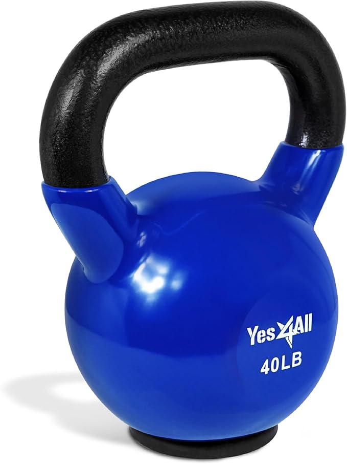 Yes4All Kettlebells Rubber Base (10-65 lbs)