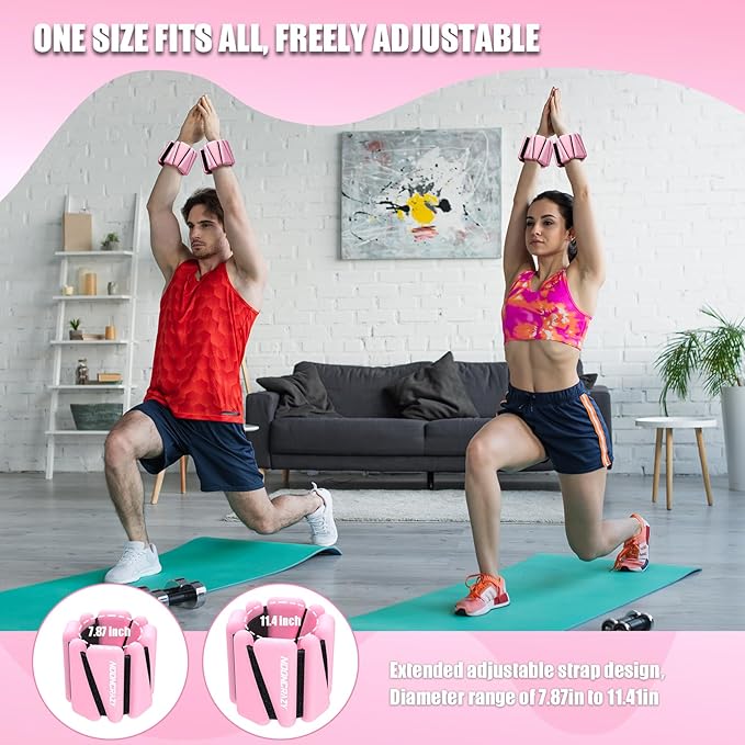Wrist Ankle Weights Bangles 2lb for Women 2)