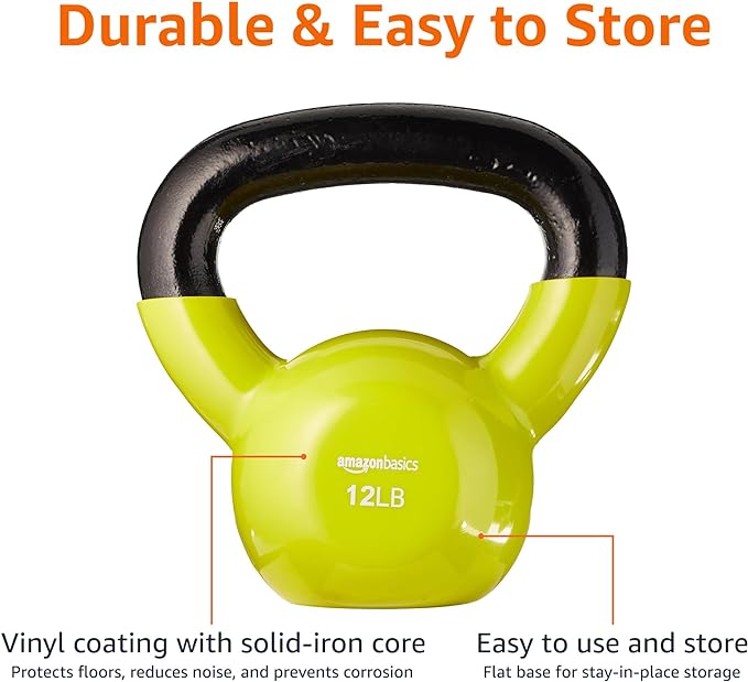 Amazon Basics Vinyl Kettlebell