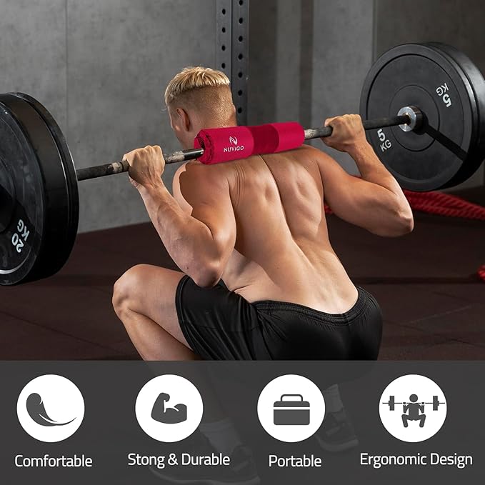 Barbell Pad & 2 Ankle Straps for Cable