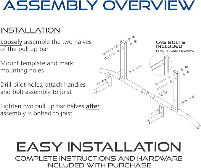 Joist Mount Pull Up Bar by Ultimate Body Press