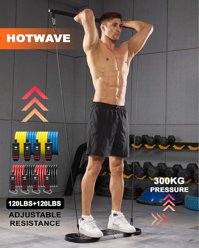 HOTWAVE Push Up Board Fitness 20 in 1 Push
