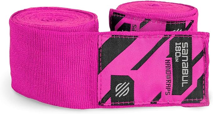 Sanabul Elastic 180 inch Boxing Hand Wraps for Boxing Gloves Muay Thai Kickboxing MMA Wraps for Men & Women
