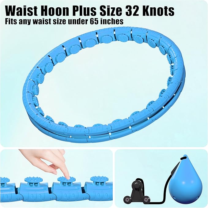 Infinity Weighted Fitness Circle for Adults 32 Detachable