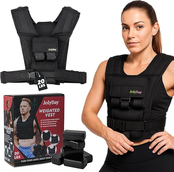 Adjustable Weighted Vest for Men β 20 LBS | 35 LBS Compact Fitness Vest with Durable Oxford Cloth, Ideal for Running, Cardio, CrossFit, Gym, Core Balance, Posture Support, and Strength Training