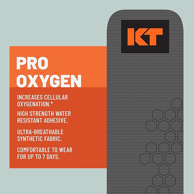 KT Tape Pro Oxygen, Synthetic Kinesiology Athletic Tape with Celliant Technology