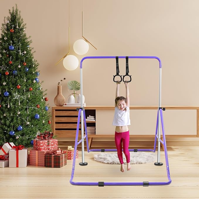 Gymnastics Bar for Home Expandable Adjustable Height Gymnastic