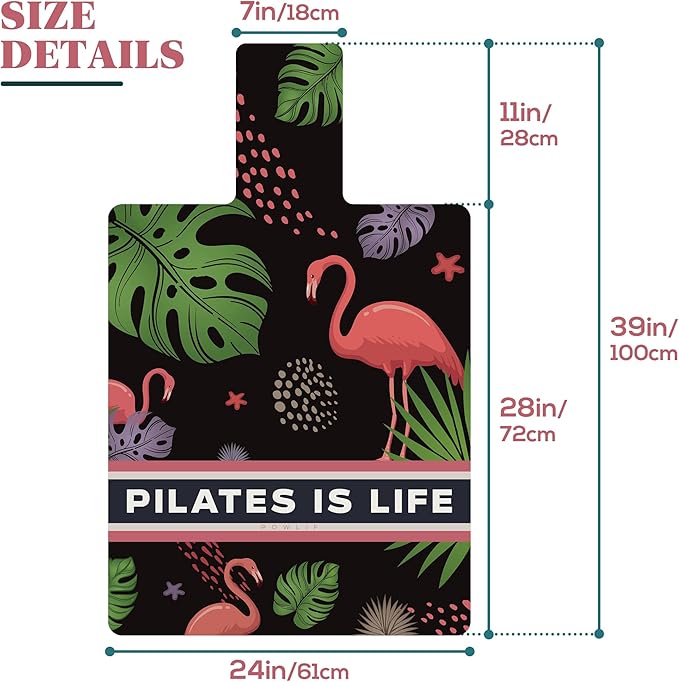 Foldable Pilates Mat & Reformer Cover, 39in x 24in Towel for Reformer