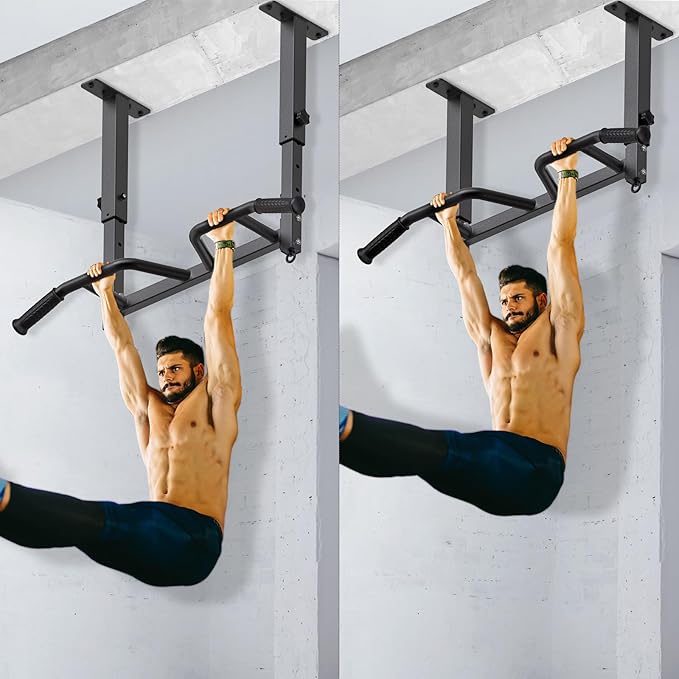 SELEWARE 24" Adjustable Ceiling Mounted Pull Up Bar