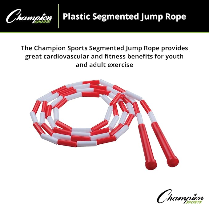 Champion Sports Classic Plastic Segmented Beaded Jump Ropes