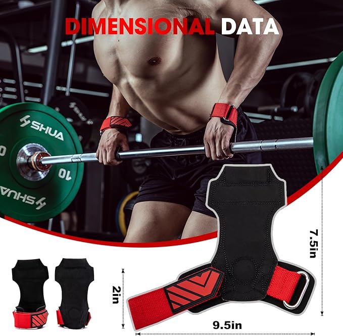 MANUEKLEAR Wrist Straps for Weightlifting