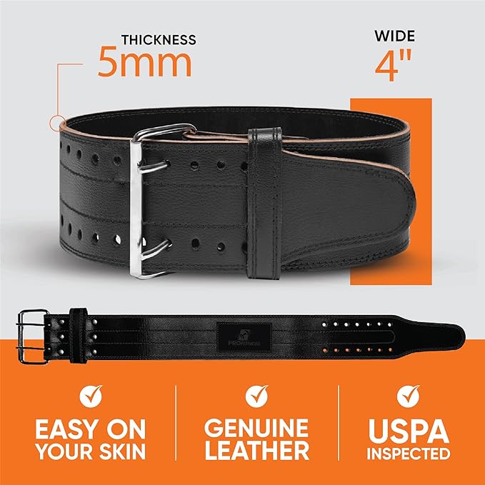 Weight Lifting Belt (5mm Thick) - Leather Weight