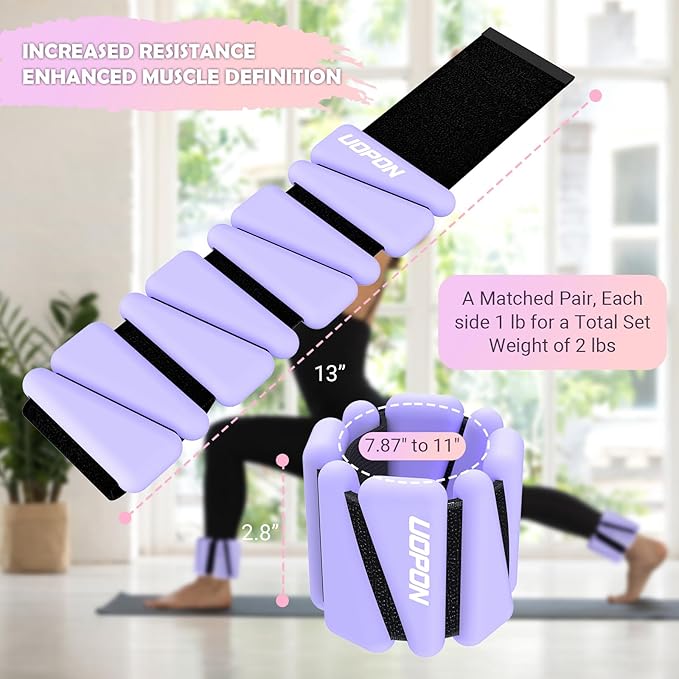 Wrist Ankle Weights for Women Set of 2 2 lbs/4 lbs/4 lbs