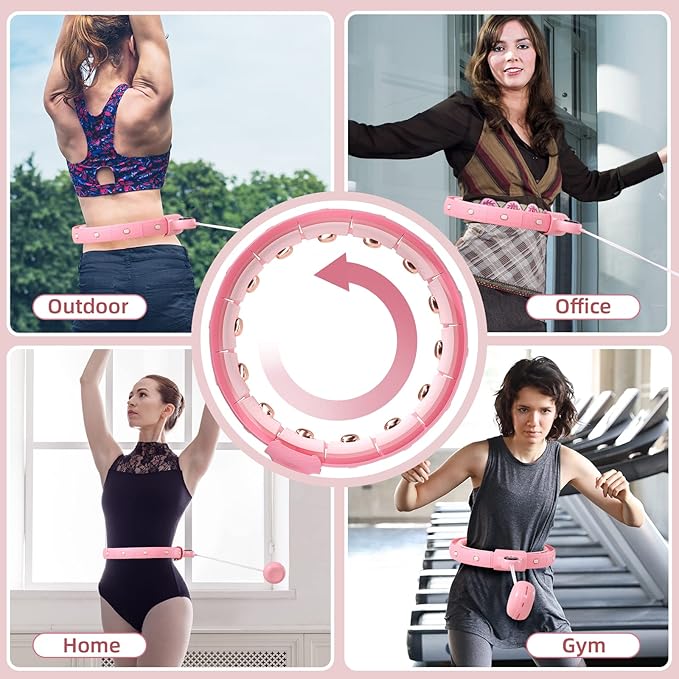 Smart Hula Circle Hoops for Adults Weight Loss 14 Adjustable 360 Degree