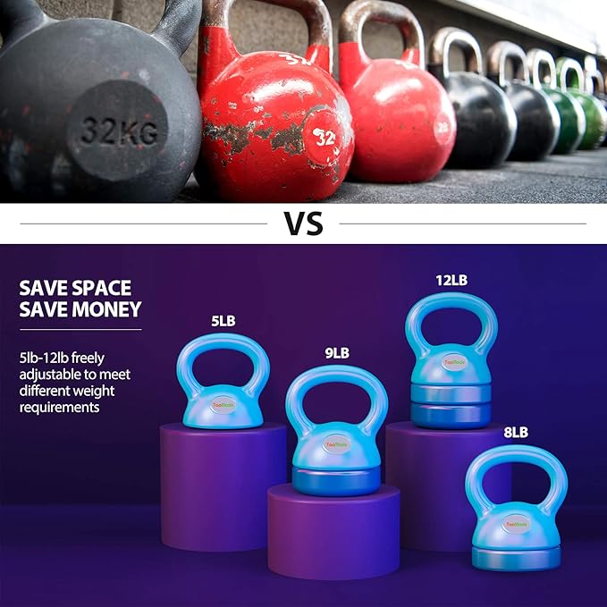 TopMade Adjustable Kettlebell - 5 8, 9,12lb 9,12lb Kettlebell