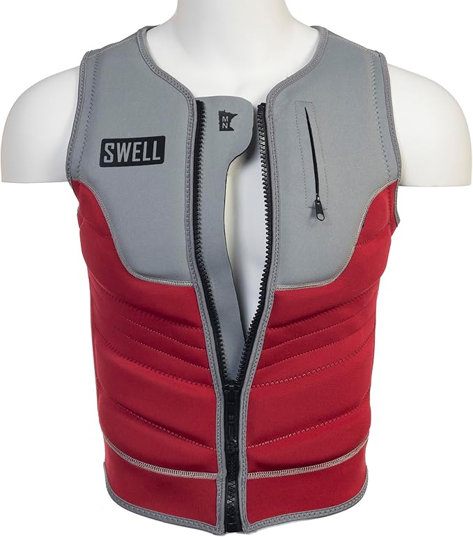 Mens Neoprene Wakesurf Comp Vest - Designed Exclusively for Wake Surfing, but Great for All Other Watersports Activities!