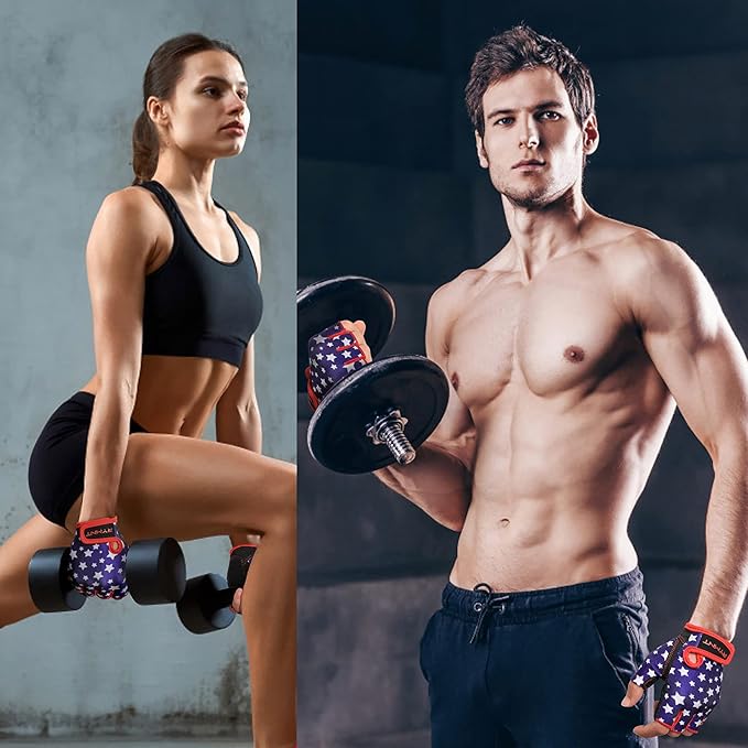 Workout Gloves for Women Men - Weight Lifting Gloves with Full Palm Protection & Extra Grip for Women Gym, Weightlifting, Weight Lift, Rowing, Exercise, Sport, Cycling