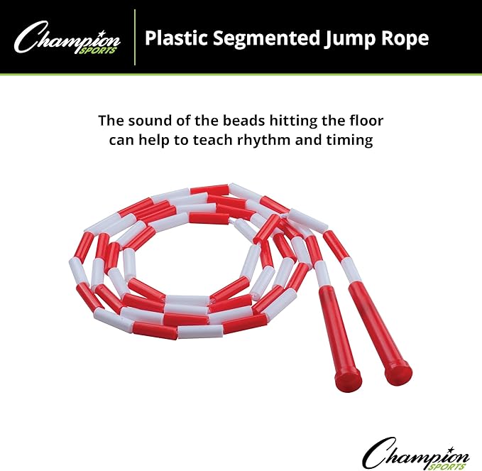 Champion Sports Classic Plastic Segmented Beaded Jump Ropes