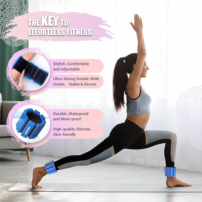 Wrist Weights for Women Set of 2 1 lbs