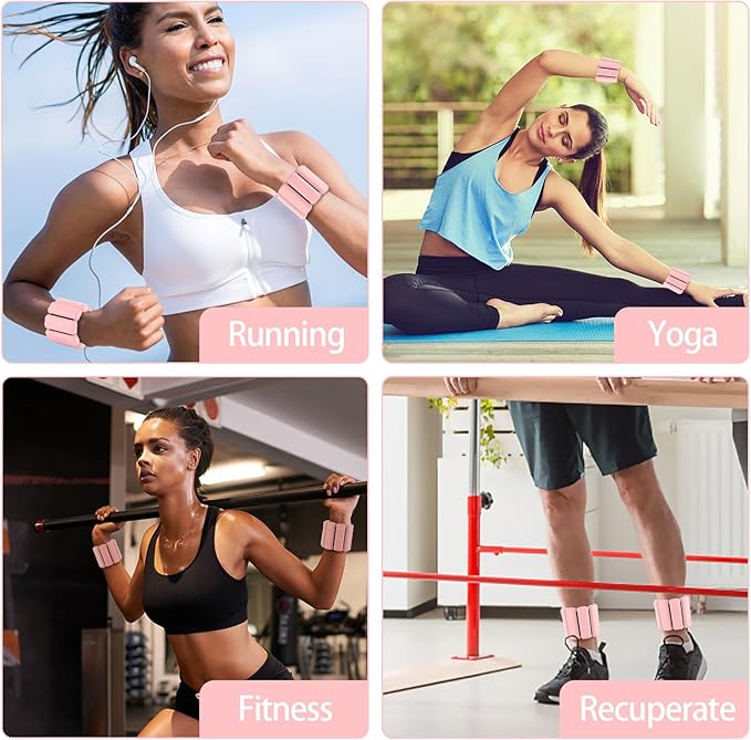 Wearable wrist weights and ankle weights ,1-2 lb.