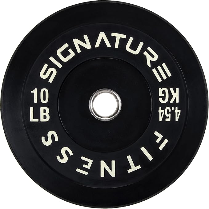 Signature Fitness 2" Olympic Bumper Plate Weight Plates 7FT Olympic