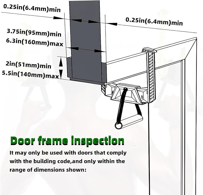 Portable Pull Up Bar 330lbs