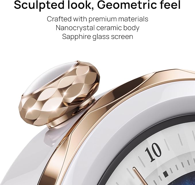 HUAWEI Watch GT 5 Pro 42 mm Smartwatch, Sharp-Edged Design, up to 7 Days Battery Life, Pro-Level Sports Watch, Health Tracking, Compatible with iOS and Android, White Fluroelastomer
