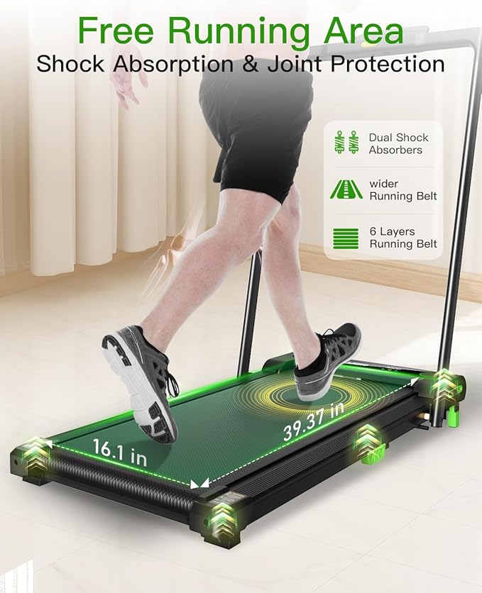 Walking Pad with Incline, Incline Treadmills for Home, 2.5 HP Under Desk Treadmill Small with Remote Control, Walking Pad Small Treadmill with LED Display