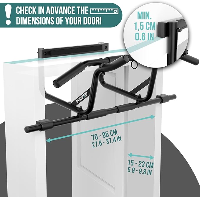 PULLUP & DIP Pull-Up Bar 39.4x13.8 inches, 240 pounds,