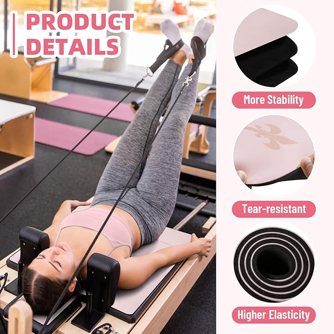 Pilates Reformer Mat 5 mm (24"), Pink