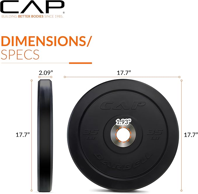 CAP Barbell Rubber Olympic Bumper Plate