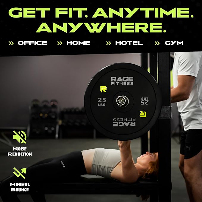 Bumper Plates (10 15, 25, 25, 35, 35, 45lbs) 45lbs)