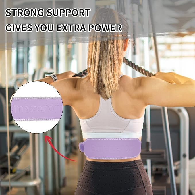 Leather Weight Lifting Belt for Men and Women